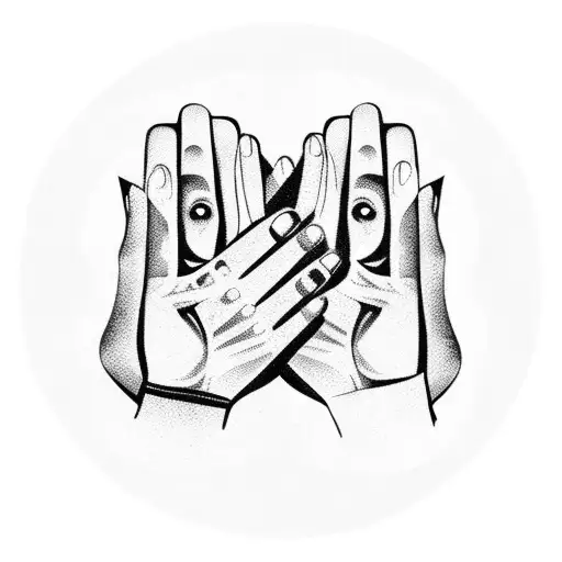 Mom Dad Daughter Hands