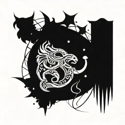 Gemini And Leo Constellations Intertwined