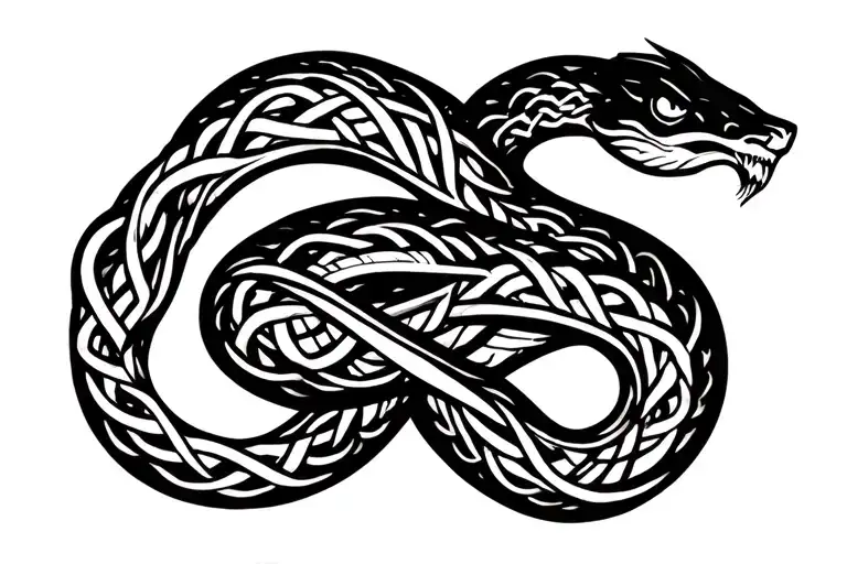 Celtic Snake Wrapped