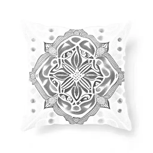 A Dotwork Pattern Inspired By The Intricate Designs Of Hawaiian Tapa Cloth