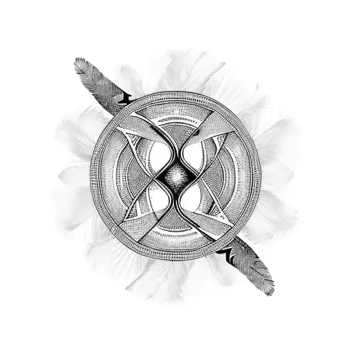 Infinity Symbol Made Of Feathers That Looks Messy