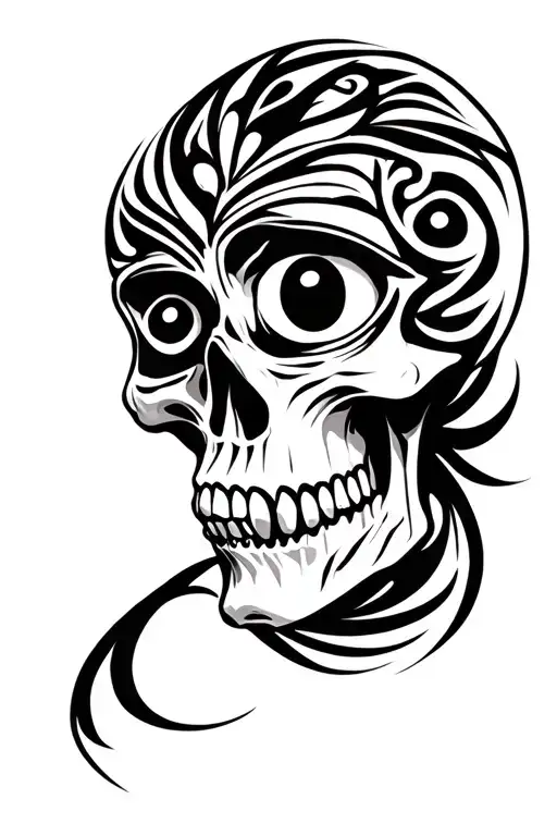 Skull With Eye On Forehead