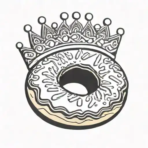 Donut With Crown On Top