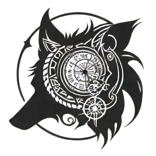Wolf And Clock