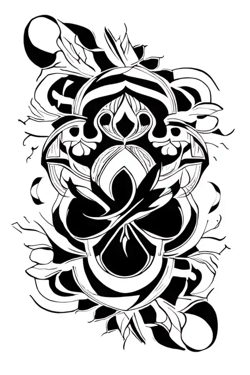 Dark Ornamental Tattoo Design