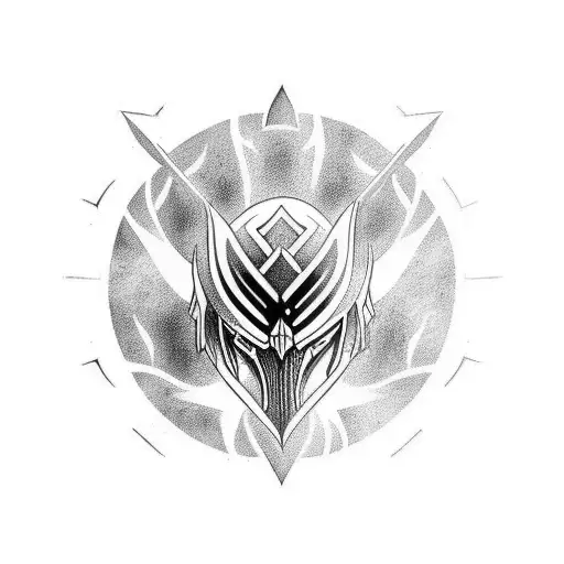 Norse Half Sleeve Including A Helm Of Awe