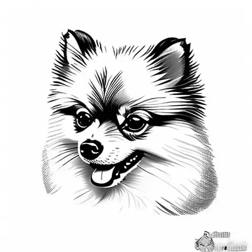 Pomeranian With Word Cindy