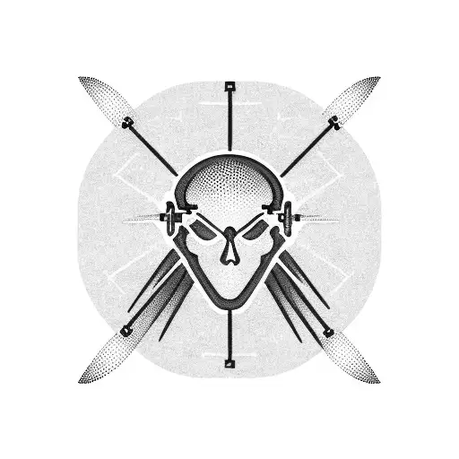 A Psychologist's Symbol Integrated With Electrical Circuitry