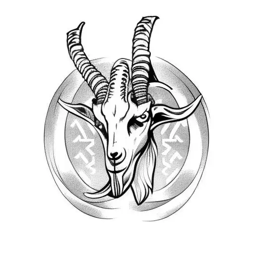 Viking Goat Skull