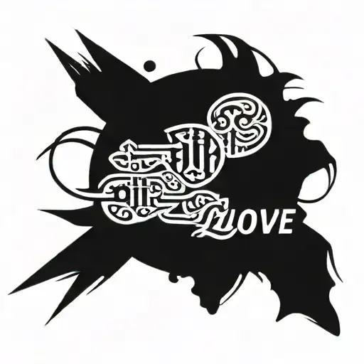 A Small Circle With The Words Faith Love And Family On It