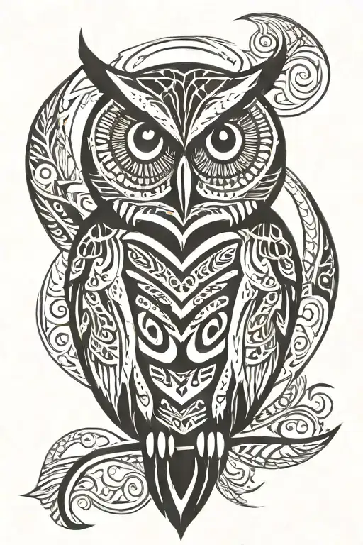Owl With Sand