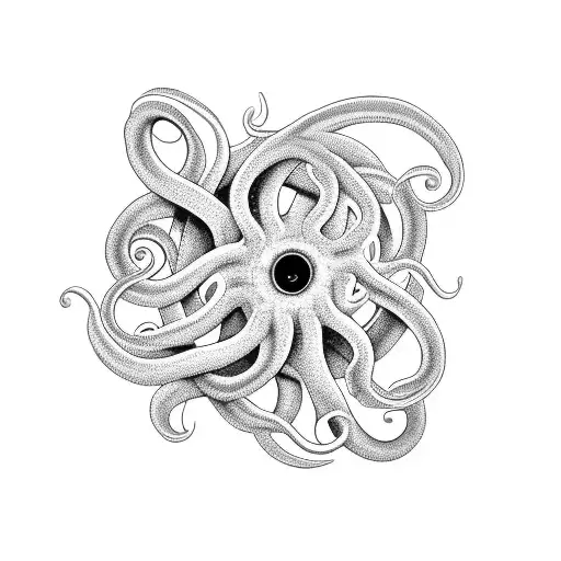 Black Tentacles Spiraling Down My Forearm To My Wrist