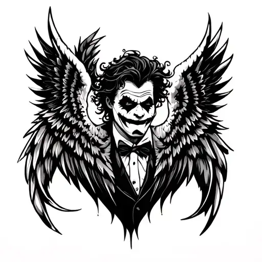 Joker And Angel Wings