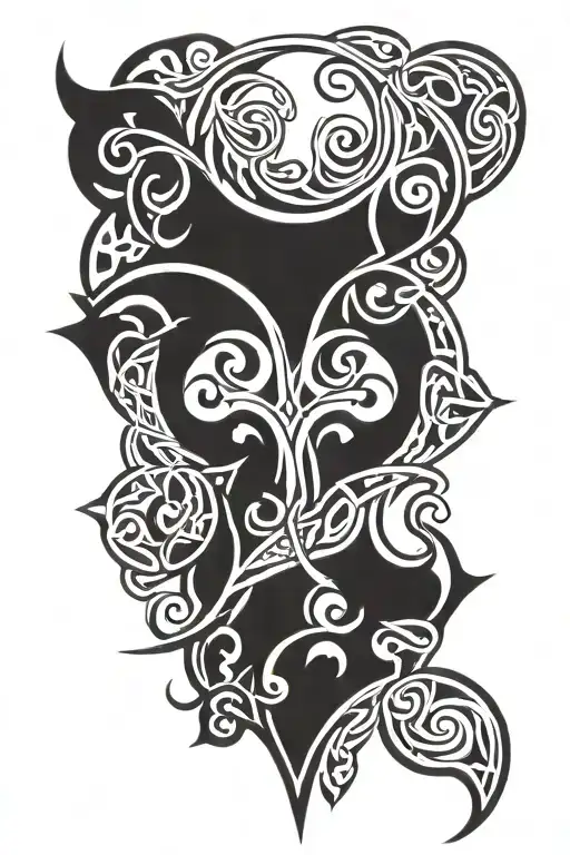 Cutout With Celtic Ornaments