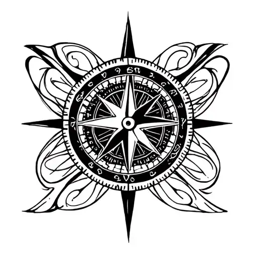 Compass Timepiece Love