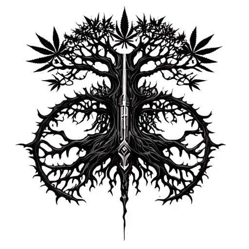 Cannabis Gun Tree Of Life Igdrasil