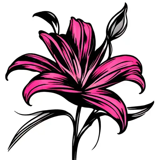 Pink Lily Flower