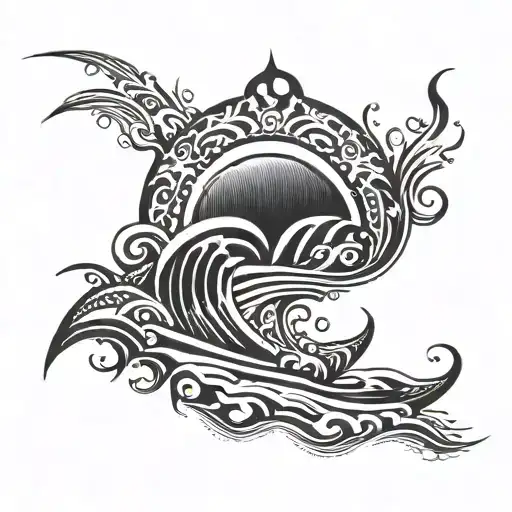 Ocean Going Out To Sea