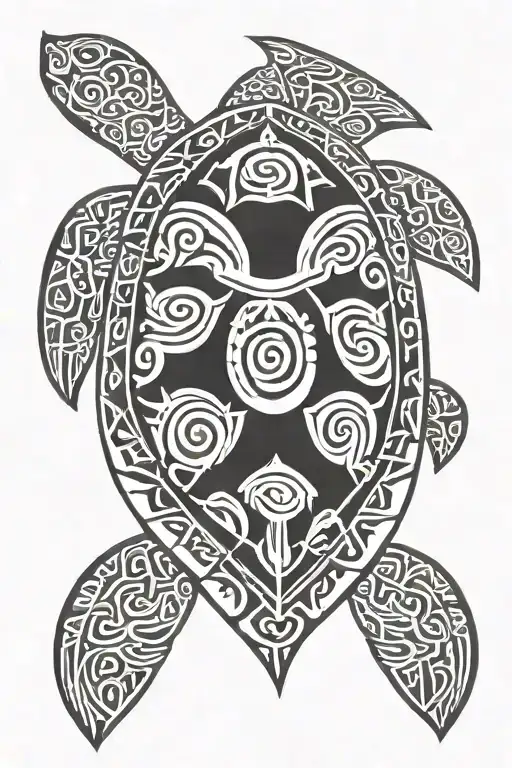 Turtle With Guam Seal