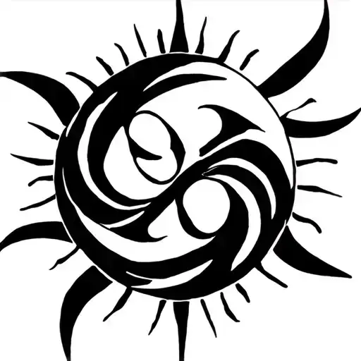 Triskelion Symbol Incorporating Spirals With The Sun The Moon The Truth In Writing