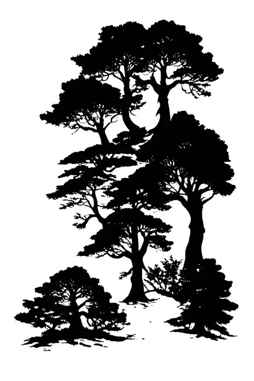 Lung Cancer Trees Background Looking