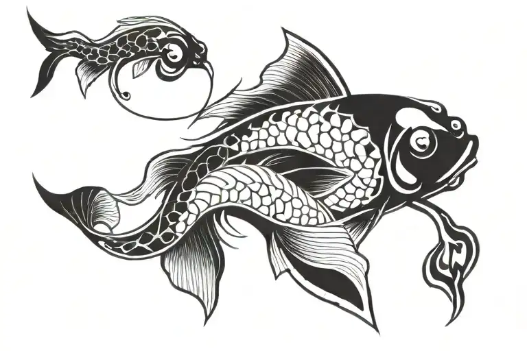 Koi Fish Transforming