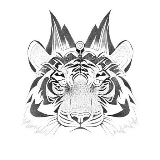 Dog Tiger Rabbit Otter Totem