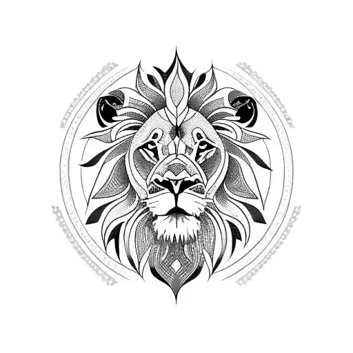 Lion Sideways Mandalas