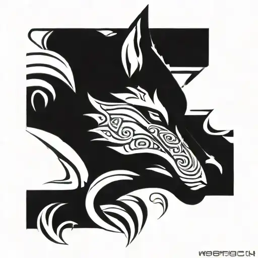 Maori Wolf Head