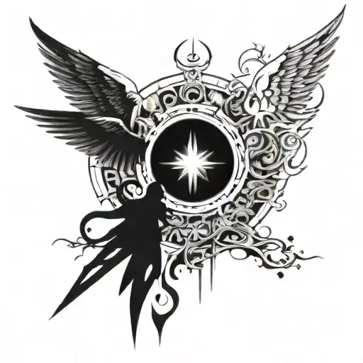 Heavenly Throne Room Surrounded By Angels Ready For Battle With Jesus Leading Them To Earth