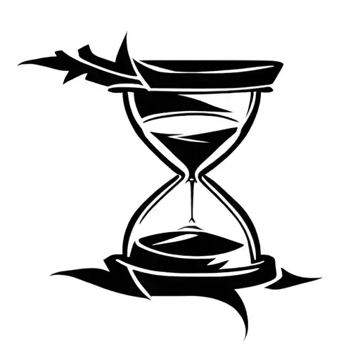 Tribal Hourglass Vector