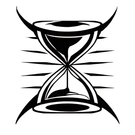 Tribal Hourglass Vector