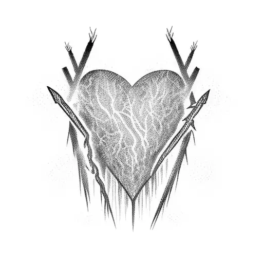 Long Lightning With Spider And Heart