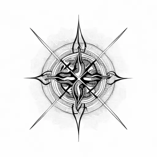 Celtic Sun Ray With Birds