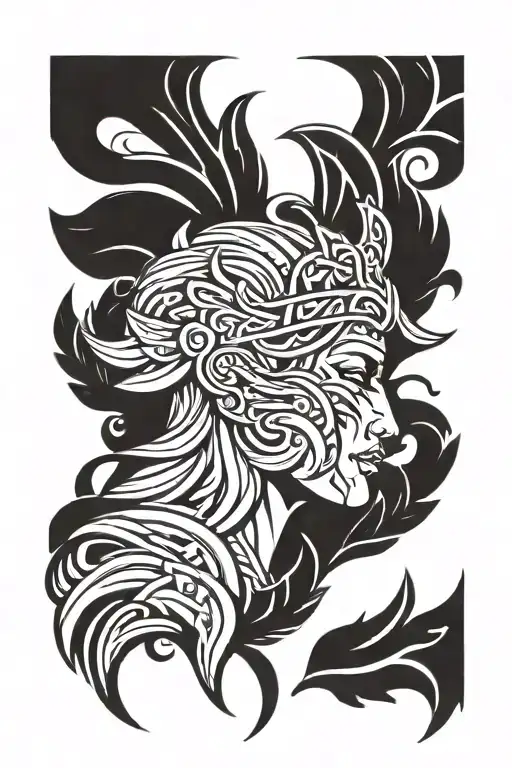 Valkyrie With Laurel Wreaths