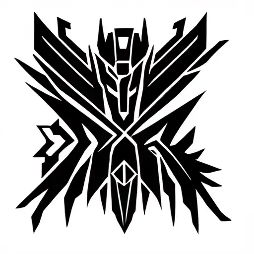 Autobot And Decepticon Symbol Intertwined