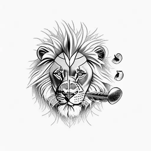 Gerry Blossom With Chess And Lion