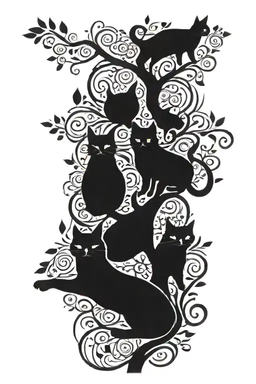 Cat And Family Tree