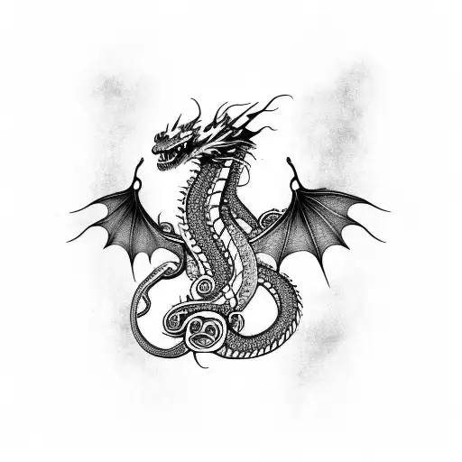 Dragon With Tentacles