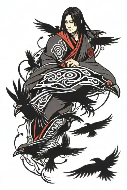 Itachi Uchiha With Crows