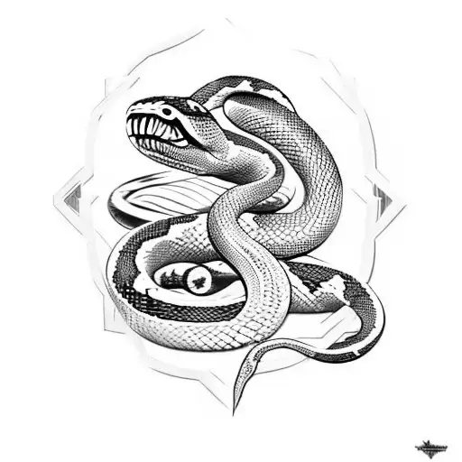 Snake Tattoo All Over Body