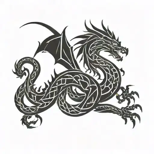 Dragon Celtic Knot