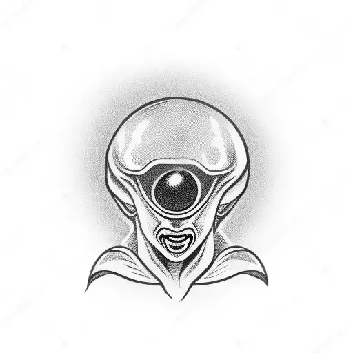 Grey Alien Head
