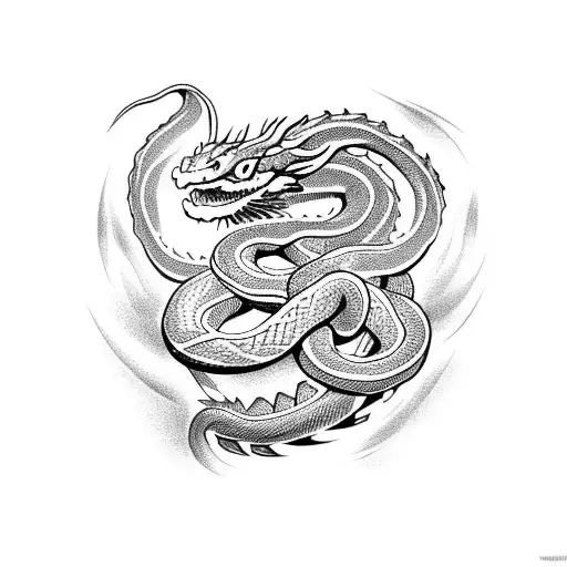Snake Dragon Type Vector