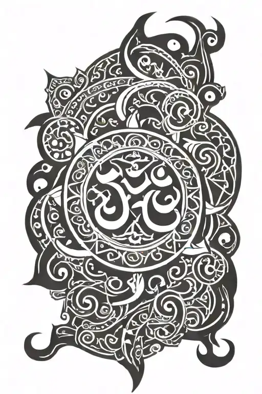 Trishu Tattoo Om And Trishul Symbol Intertwined