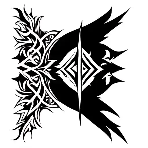 Runic Back Scar Tattoo Inspired By Seven Sins