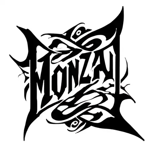 Bonzai Monzai Lettering And Design Combining Elements