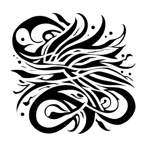 Half Sleeve With Wide Line