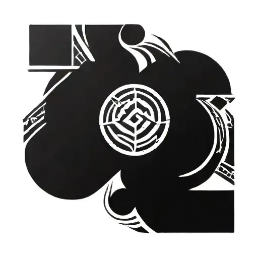 Forearm Tatoo Representing Two Sides Representing Strength