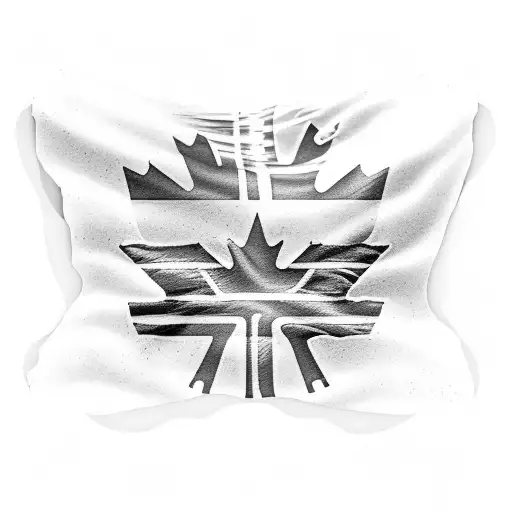 A Realistic Portrait Of A Software Programmer Coding With A Canadian Flag In The Background